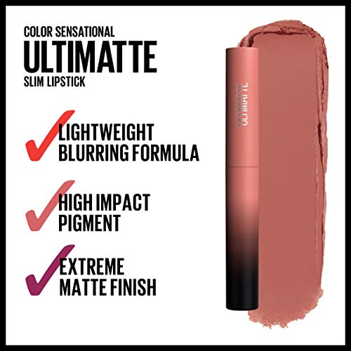 Maybelline Color Sensational Ultimatte Matte Lipstick, More Buff Pink Beige