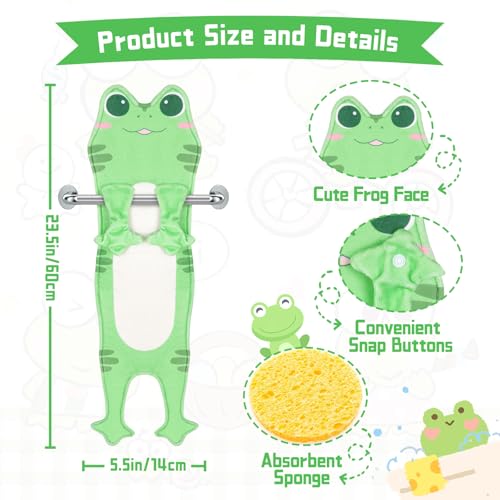 Funny Frog Hand Towels - Green-F Cute Kitchen & Bathroom Decor