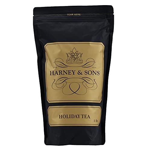 Harney & Sons Holiday Loose Leaf Black Tea, Spiced Citrus & Almond, 16 oz