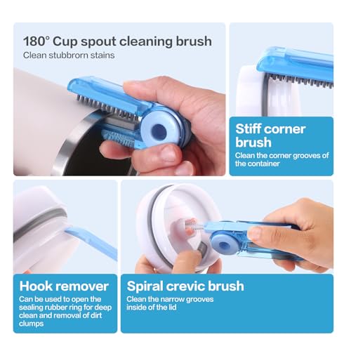 3-Piece Cup Cleaning Kit for Stanley - Long Handle Brush & Straw Cleaner