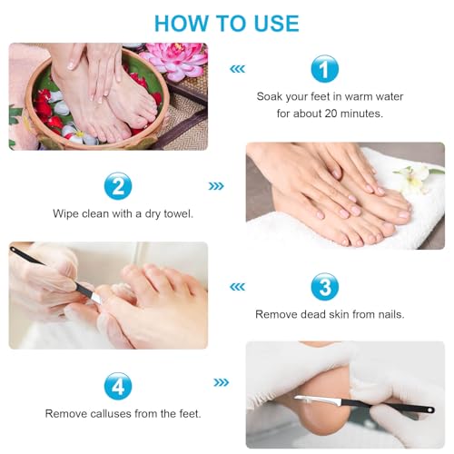 Cakvank 6-Piece Professional Pedicure Knife Set & Ingrown Toenail Removal Kit with Storage Case