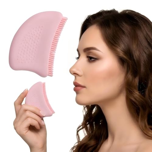 Silicone Lymphatic Face Brush & Gua Sha Tool for Contour and Puffiness