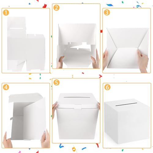 9.8'' White Card Box for Weddings, Parties & Events