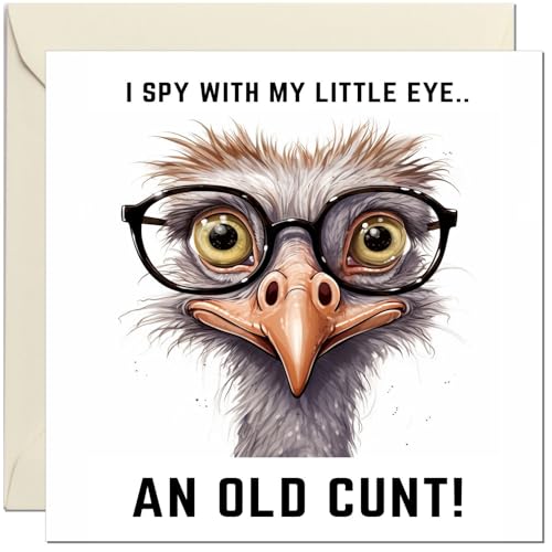 Funny Rude Birthday Card for Men & Women - Premium Quality