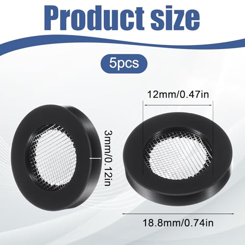 5 Pack 3/4" Shower Head Gaskets - Leak-Proof Rubber Washers