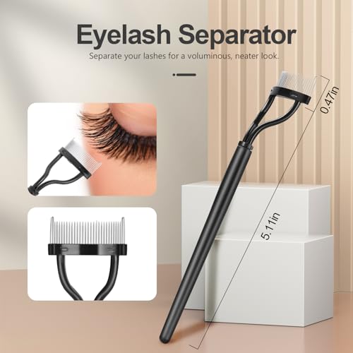 SWEET VIEW Eyelash Comb and Mascara Clump Remover Tool with Metal Teeth