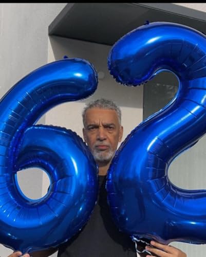 Night Blue 40-Inch Number 6 Balloon - Jumbo Birthday Decoration