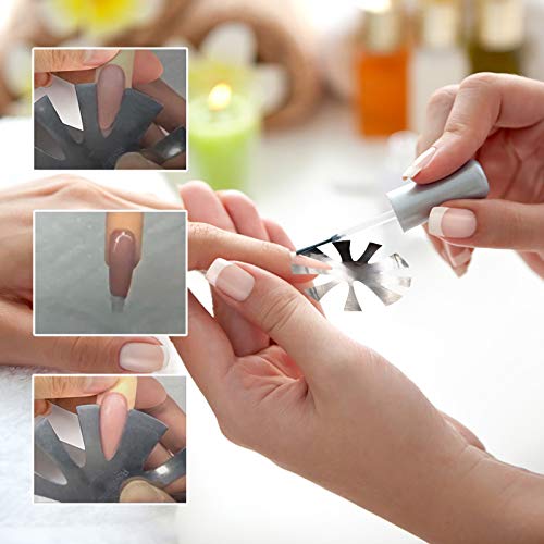 Acrylic French Nail Edge Trimmer Almond Shape V Line Cutter Tool