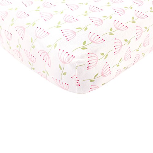 Touched by Nature 2-Pack Organic Cotton Crib Sheets - Flower Pattern