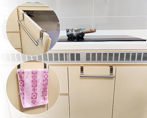Stainless Steel Over Cabinet Towel Holder - 2 Pieces Kitchen Towel Rack