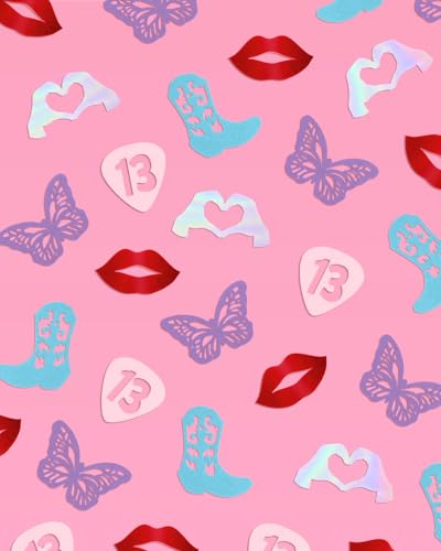 Eras Party Confetti - 200 pcs Foil Decorations for Birthdays & Bachelorette