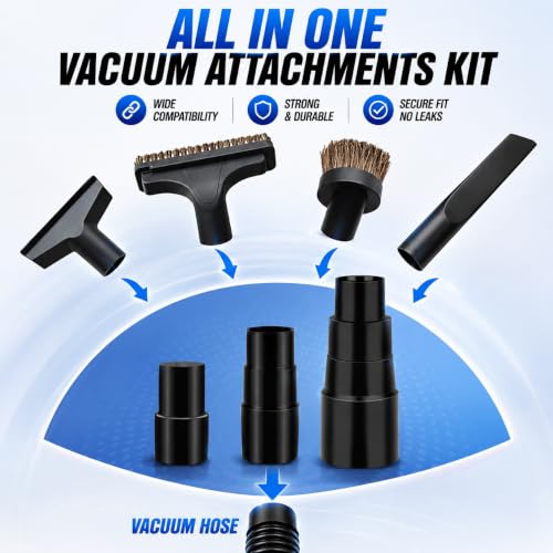 Nomhaw 3-Piece Universal Vacuum Hose Adapter Kit for Wet Dry Shop Vacs