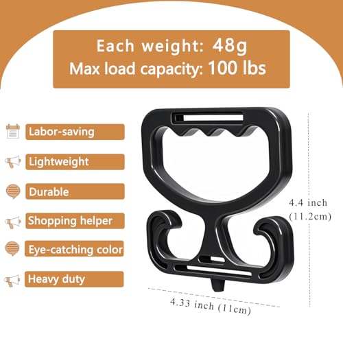 Heavy Duty Grocery Bag Carrier with Storage Box - 2 Pack