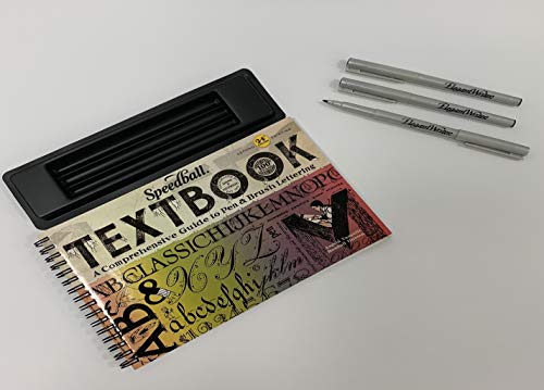 Speedball Textbook Calligraphy Project Kit with 3 Elegant Writer Markers