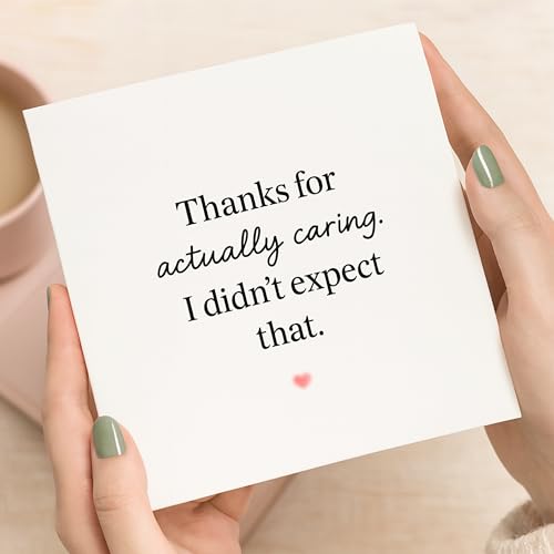 Heartfelt Thank You Card - Emotional Gratitude Note with Envelope