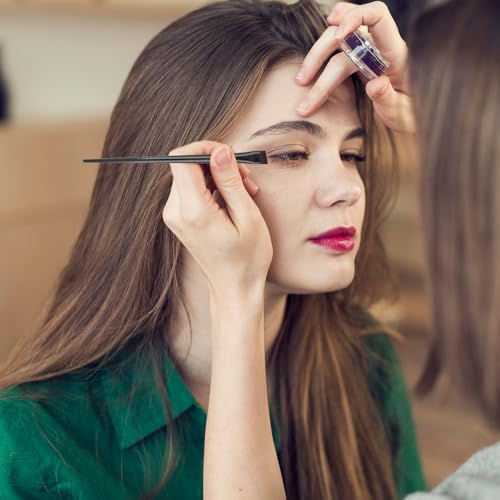 5-Pack Angled Eyeliner and Eyebrow Brushes with Wood Handles
