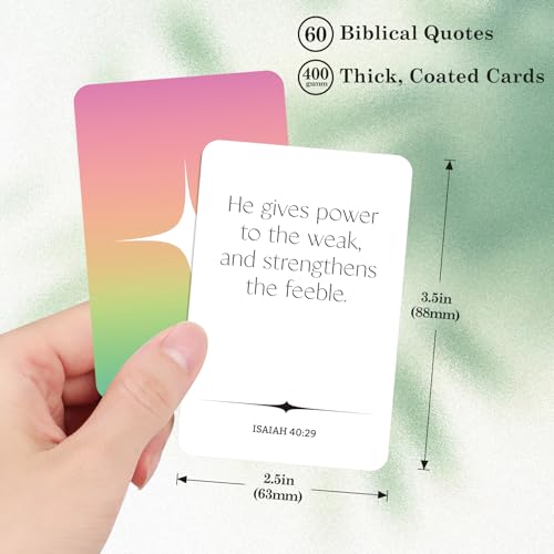 60 Unique Biblical Affirmation Cards for Daily Inspiration
