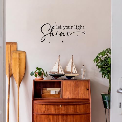 Elegant Inspirational Vinyl Wall Decals - 9 Pcs Peel & Stick