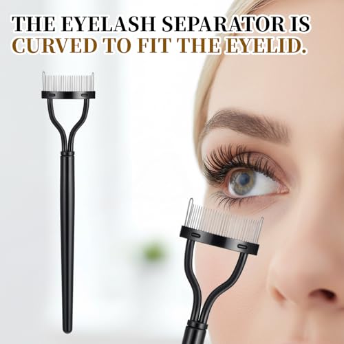 Jxiwfvl 5-Piece Eyebrow Brush and Eyelash Comb Set with Spoolie and Fan Brushes