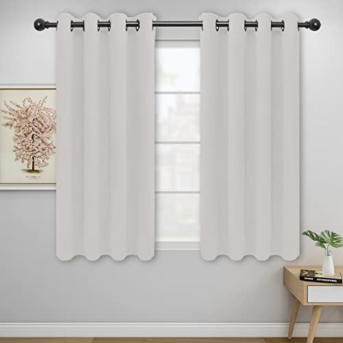 Easy-Going Light Linen Thermal Blackout Curtains, 2 Panels 52x46