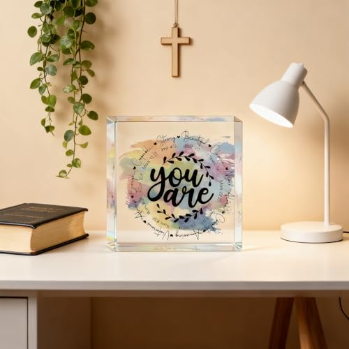 Christian Acrylic Plaque for Women - Inspirational Faith Decor