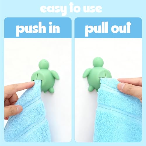 Kids Penguin Wall Hook - Silicone Bathroom Towel Hanger, Adhesive Nursery Organizer