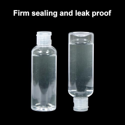 Yamlnke 2-Pack Clear Travel Toiletry Bottles 3.4oz TSA Approved
