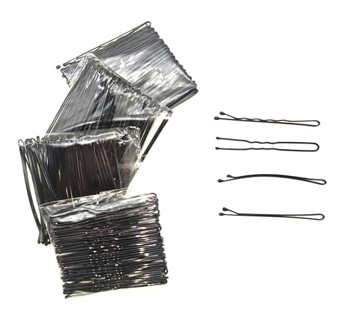 Black Hair Pin Set 200PCS 2.2 Inch Bobby Pins Assorted Styles