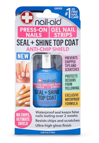 Nail-Aid Seal & Shine Top Coat – Waterproof Protection for Press-Ons & Gel Strips