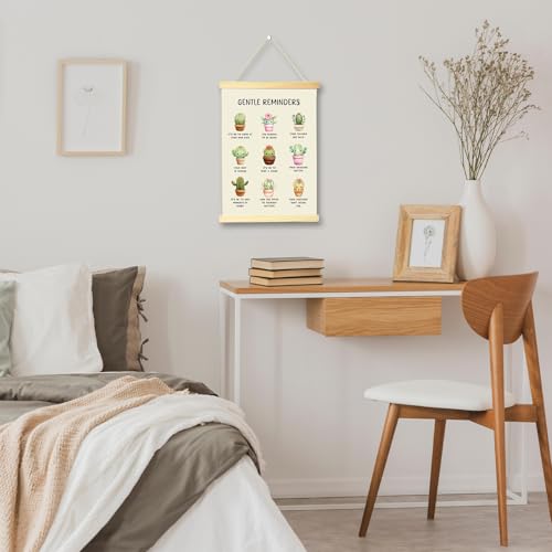 Mental Health Wall Art Poster with Hanger Frame 12x16 Inch