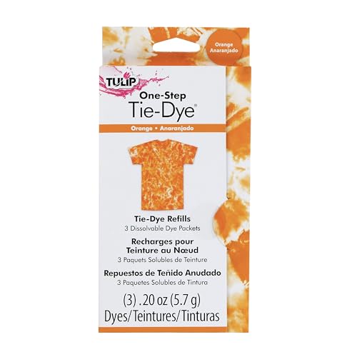 Tulip One-Step Tie-Dye Refill Pack - Orange, 3 Dissolvable Packets