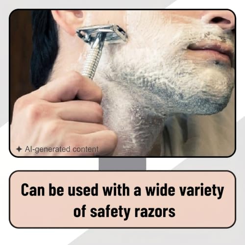 Bates Double Edge Safety Razor Blades - 40 Pack Stainless Steel