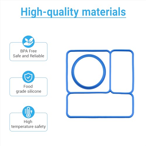 OmieBox Compatible Vacuum Seal Gasket Set - Blue Silicone