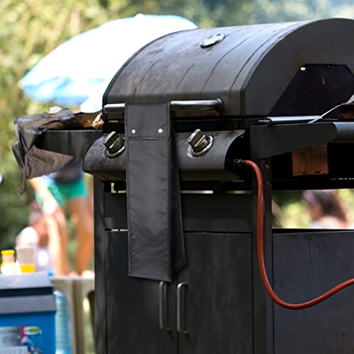 Grill Utensil Storage Bag - Durable Oxford BBQ Tool Holder Pouch, Black
