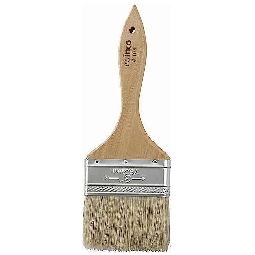 Winco 3-Inch Boar Bristle Heavy-Duty Pastry Brush