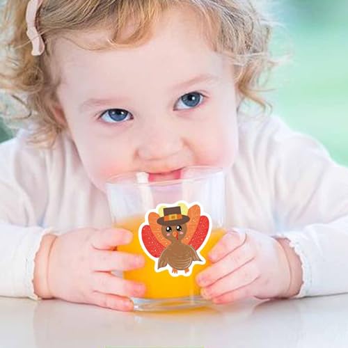 Thanksgiving Stickers Pack - 100 Waterproof Cute Fall Designs