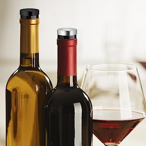OGGI T-Shaped Wine Corks 2-Piece Set, Reusable Low-Profile Bottle Stoppers