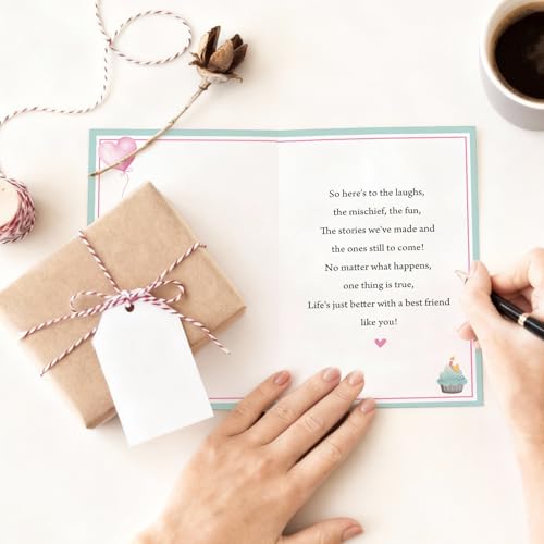Heartfelt Birthday Card for Best Friend | Poem & Personal Touch