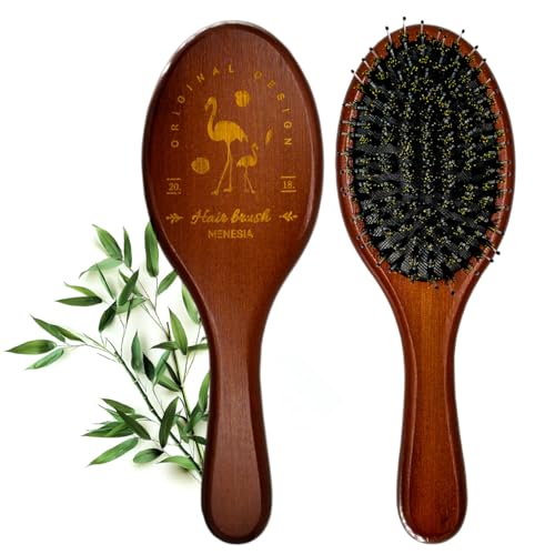 Boar and Nylon Bristle Hair Brush for Fine and Dry Hair