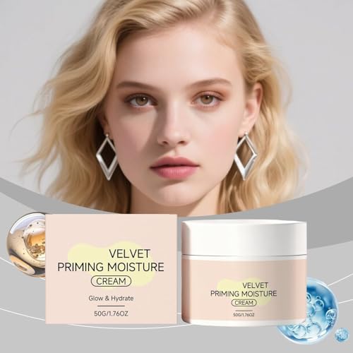 Velvet Priming Moisture Cream - Long-Lasting Hydrating Makeup Primer