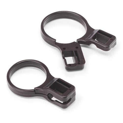 Whitmor Plastic Slip-On Hanger Receptacles, Brown, Set of 72