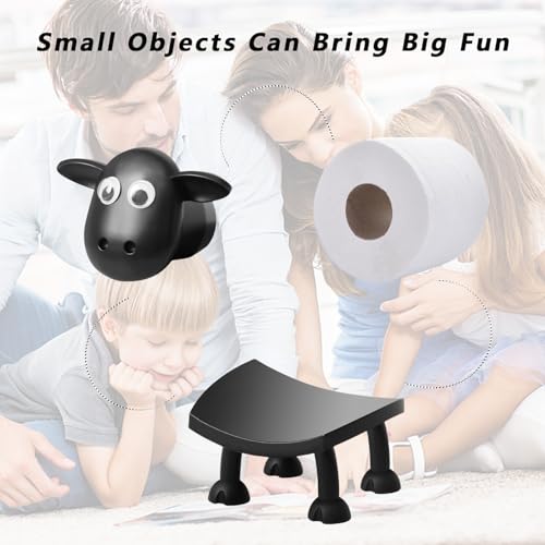 Black Sheep Toilet Paper Holder Set of 2 - 3D Printed Bathroom Decor