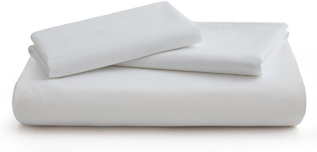 Regine Switzerland 100% Washed Cotton Duvet Cover - Breathable White Bedding Set, Queen Size 90x90 Inches