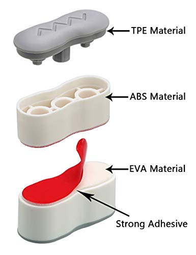 SUPPA Toilet Seat Bumper Kit - 4PCS Adjustable Height Bidet Risers