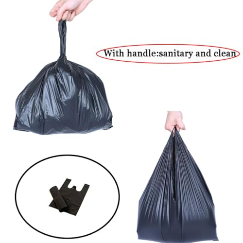 Greeney 300 Pcs Small Black Sanitary Napkin Disposal Bags with Handles, Feminine Hygiene Waste Bags