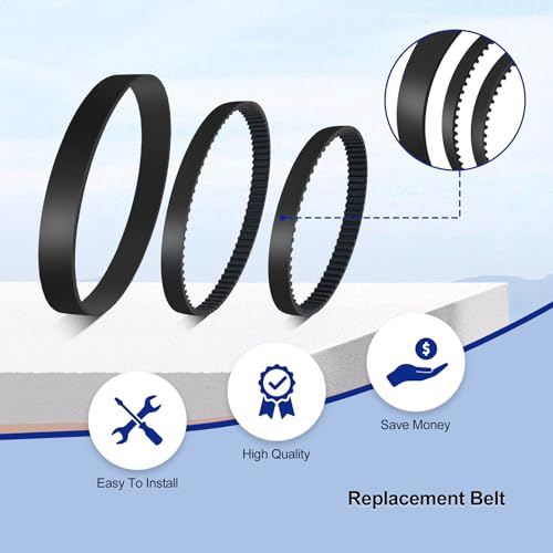 6 Pack Replacement Vacuum Belts for Bissell Revolution HydroSteam Pet Carpet Cleaners