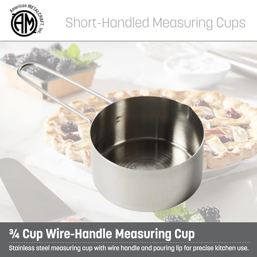 American Metalcraft 3/4-Cup Stainless Steel Measuring Cup - Single Pack