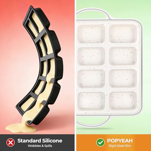 Silicone Mini Loaf Pan Set - 12-Cavity Non-Stick Baking Mold
