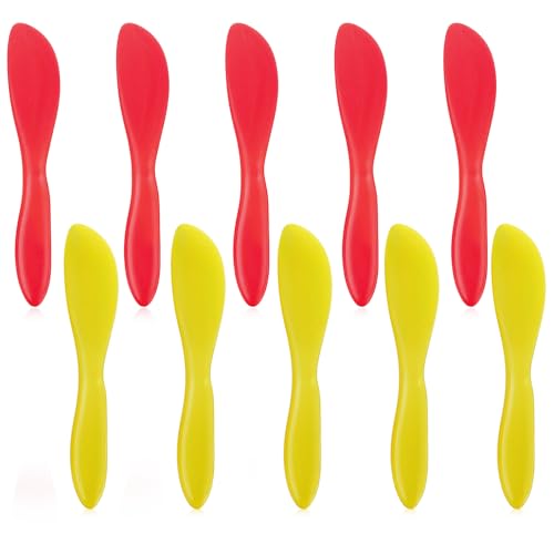 Plastic Butter Spreader Knife Set, 10 Pcs Multi-Purpose Kitchen Knives