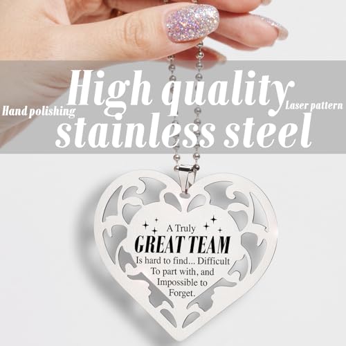 Heart Shaped Stainless Steel Team Appreciation Gift Ornament